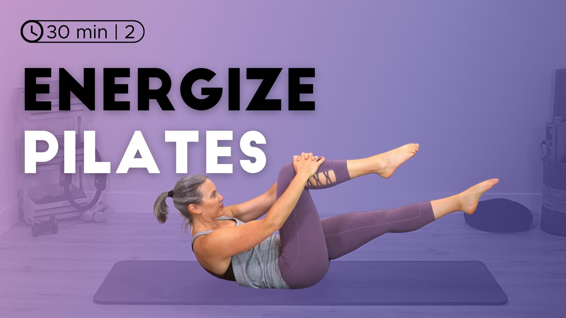Energize Pilates, purple gradient